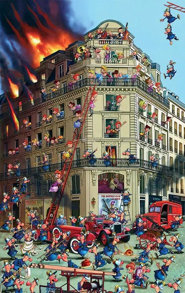 Puzzle 1000 ElemenóW. Ruyer, Straż PożArna Piatnik-image