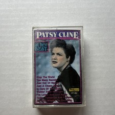 Patsy Cline At Her Best Cassette Album Country Hollywood HT-462 1990s English