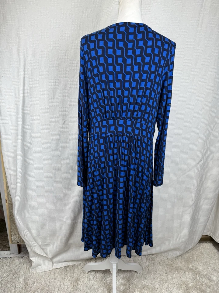 Vestido Jersey Boden Thea Manga Larga Azul Talla 16R Foto 4 de 4