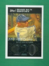2007 Topps Baseball Josh Gibson Home Run History Home Run #220 #JG30 Josh Gibson