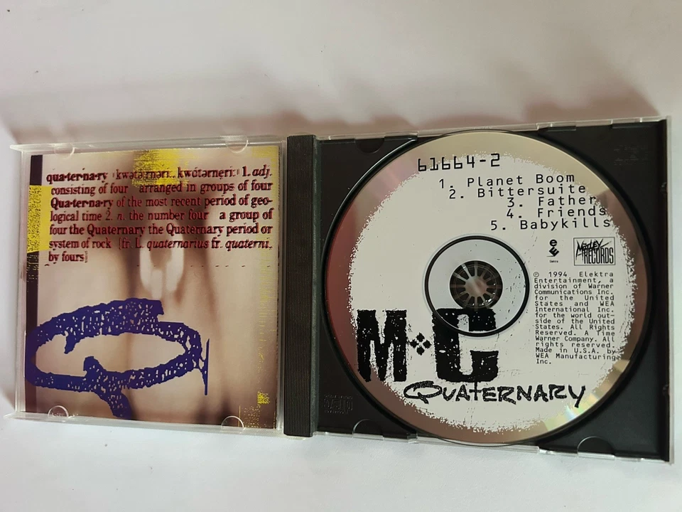 Motley Crue - Quaternary CD 1994 Elektra EP Signed by John Corabi!  OOP RARE - Image 3 of 4