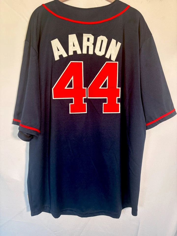 Mitchell & Ness Nostalgia Jersey Size 54 Atlanta Braves #44 Henry Aaron vintage - Image 3 of 4