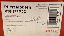 Pfister RT6-5PFM0C Pfirst Modern Deck Mounted Roman Tub Filler - Polished Chrome