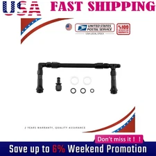 Braided AN6 Dual Feed Carb Fuel Line Double Pump for 4150 Holley US