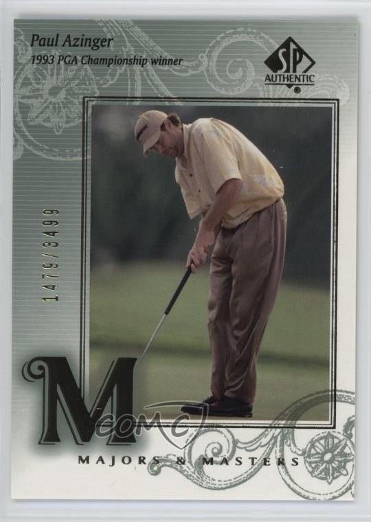 2002 SP Authentic Majors & Masters /3499 Paul Azinger #133 hg6