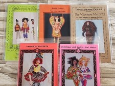 5x Doll Patterns PMC Designs Threadbare Dolls Heartfelt Traditions v. Robertson