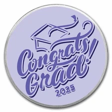 1 oz Silver Colorized Round - APMEX (Congrats Grad 2025)