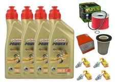 Kit Entretien YAMAHA FZX 750 1986-1998 CASTROL 15W50 Filtre Huile Air Bougies