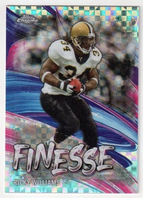 2024 Topps Chrome #F-15 RICKY WILLIAMS 'FINESSE' X-FRACTOR CARD! SAINTS