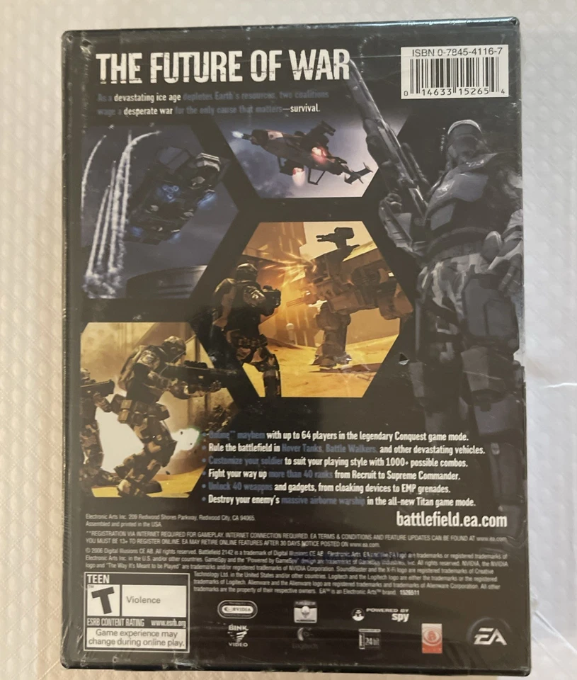 Battlefield 2142 (PC, 2006) Thick Box Version US Brand New Sealed  - Image 3 of 4