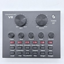 V8 Sound Card Live Audio Mixer V8 16 Sound Effects Recording