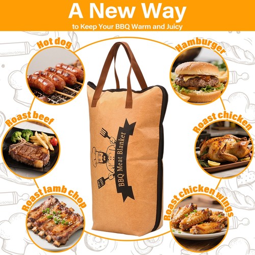 BBQ Blanket for Resting Meat Insulated Waterproof Reusable Thermal Blanket - Picture 3 of 11
