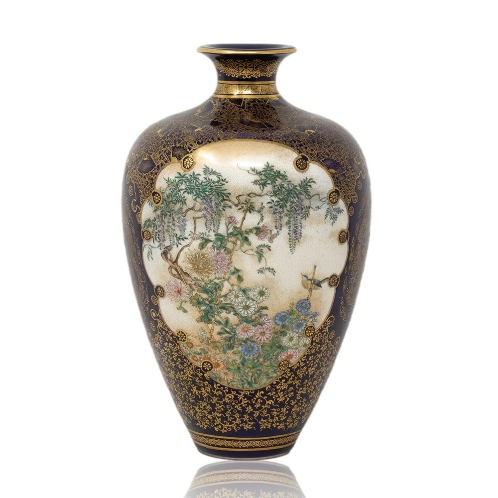 萨摩锦光山在日本古董花瓶| eBay