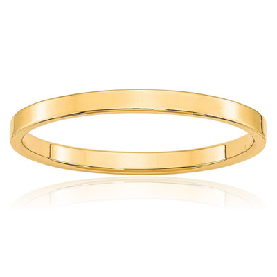 10K massiver Gelbgold flach 2mm schmal schlicht Ehering Ring poliert, gravierbar