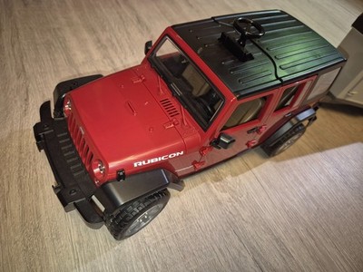BRUDER 02525 JEEP Wrangler Unlimited Rubicon mit Pferde - Anhänger u. 1 Pferd !!