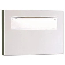 Bobrick Stainless Steel Toilet Seat Cover Dispenser 15 3/4 x 2 x 11 Satin Finish