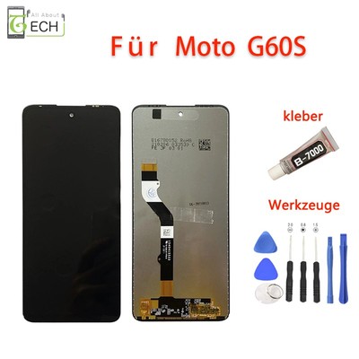 Für Motorola Moto G60S XT2133 LCD Display Touch Screen Bildschirm Schwarz Er...