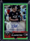 2023 Topps Chrome MLS Ted Ku-DiPietro Auto RC Neon Green Refractor #98/99 United