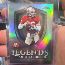 Topps 2024 Chrome Legends of the Gridiron Refractor Joe Montana 49ers #LOG-10