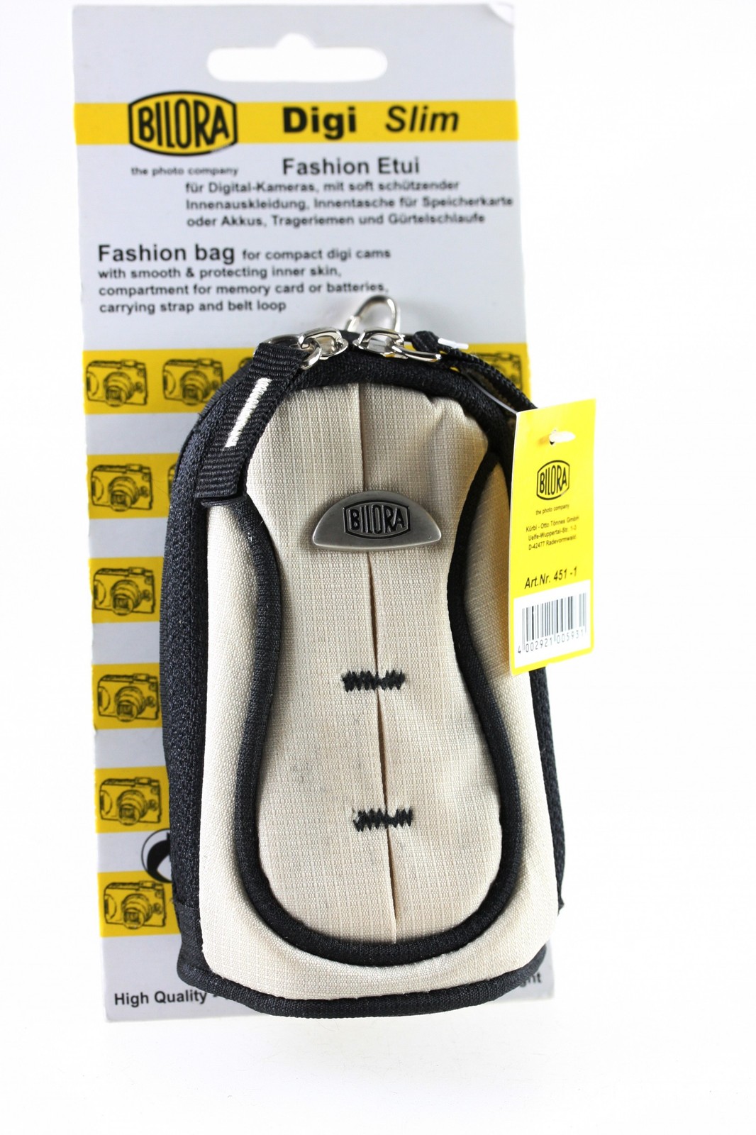 Bilora Fashion Digi Slim Compact Camera Pouch Soft Case White