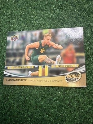 2026 UPPER DECK WORLD OF SPORTS Mason Dossett #72 Baylor Track BA1