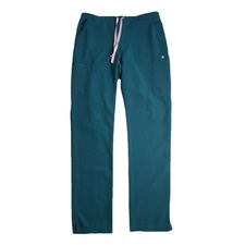 FIGS Yola Skinny Scrub Pants Size Medium Tall PO 1596 Caribbean Blue TW2000