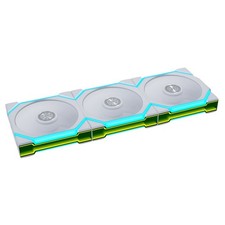 Lian Li UNI FAN SL Flex 120mm ARGB Fan 3 Pack Controller Included White 12SL1F3W