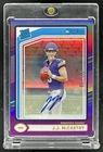 2024 Panini Donruss JJ McCarthy Rated Rookie Auto Autograph Purple #/150 Vikings