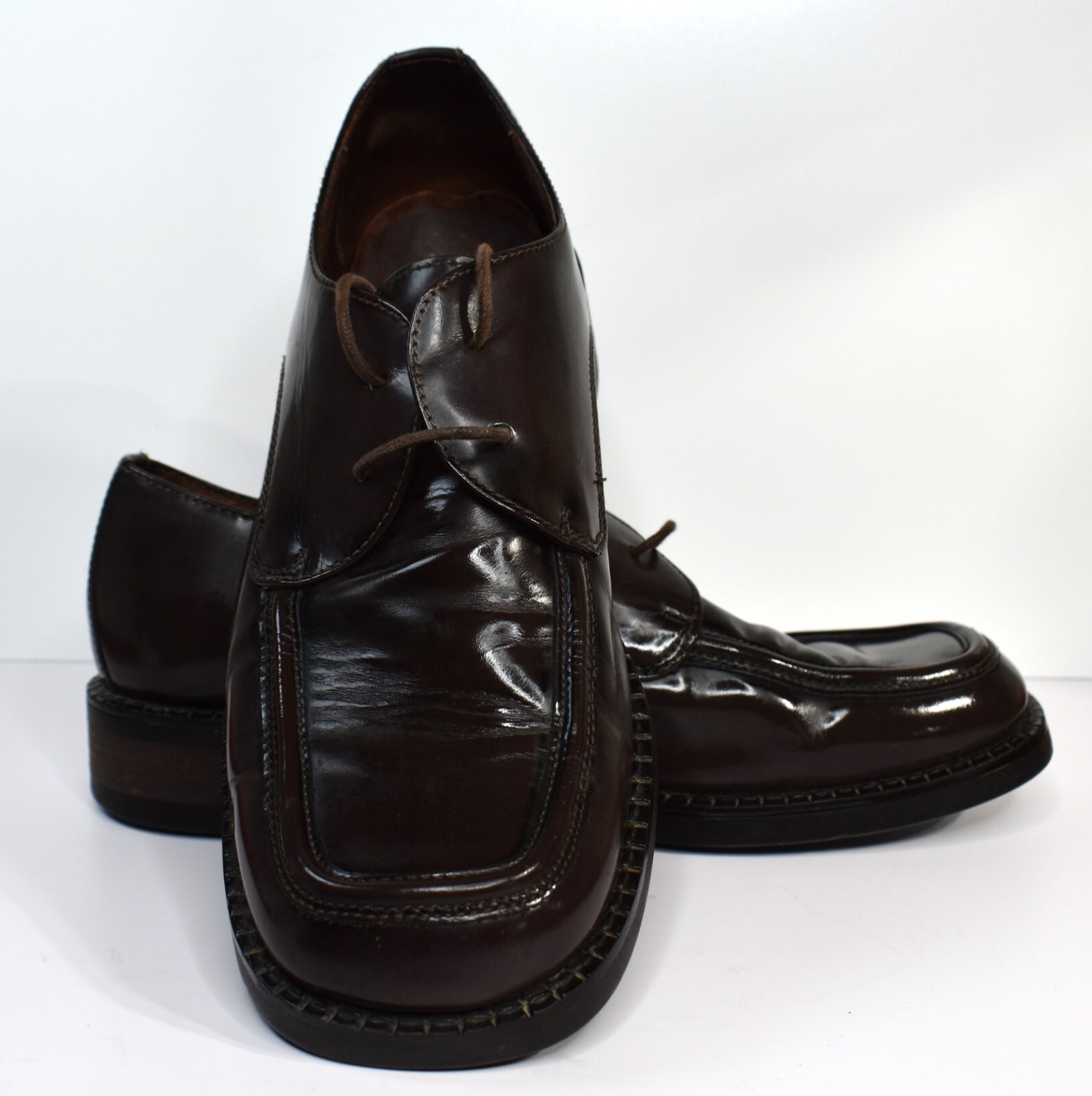 SAOLA Scarpa elegante Kenneth Cole Reaction Square Top davanti pizzo marrone uomo 11M