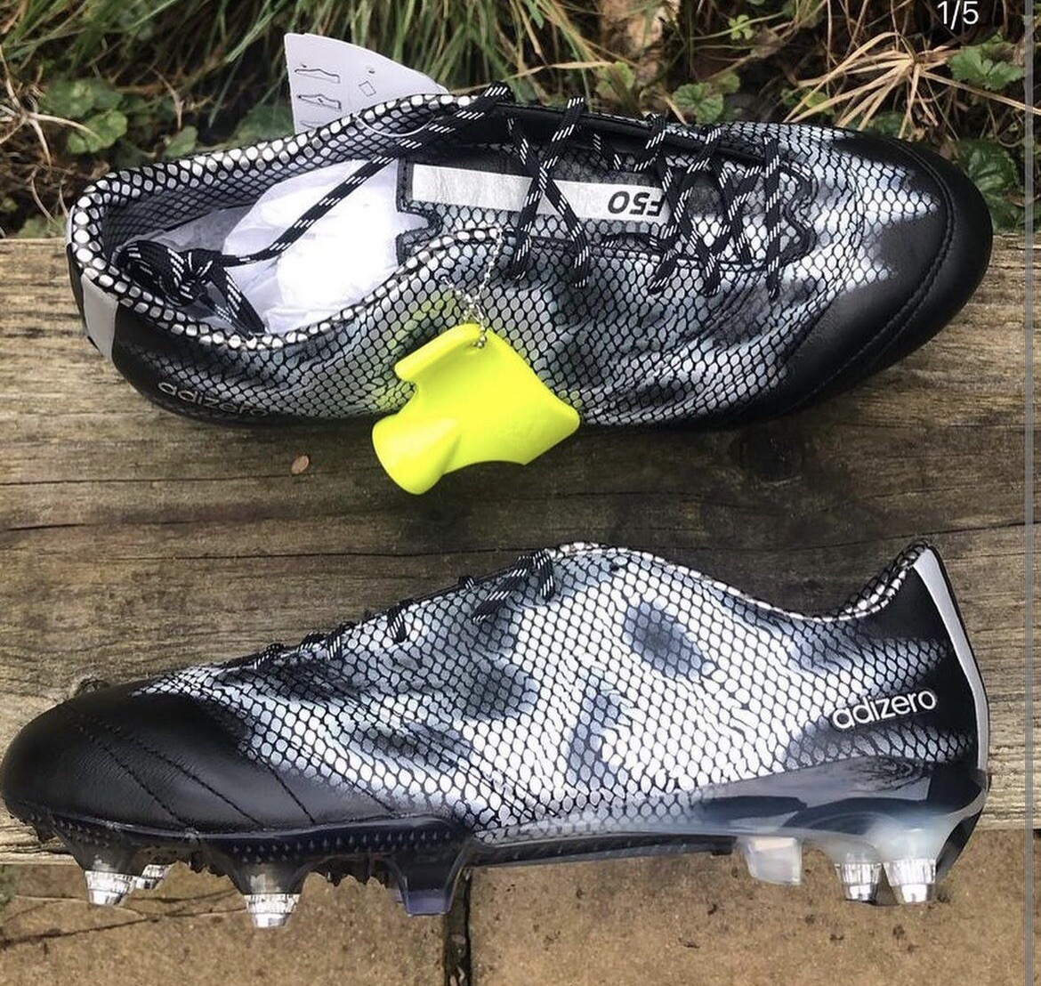 Adidas F50 Adizero Leather SG UK Size 7.5 Football Boots