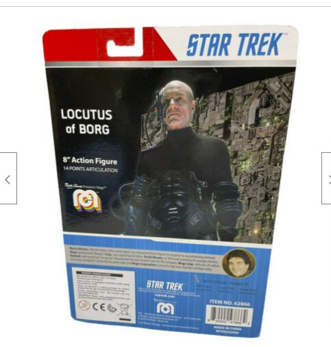 Marty Abrams Mego Star Trek Locutus of Borg Action Figure 8" New