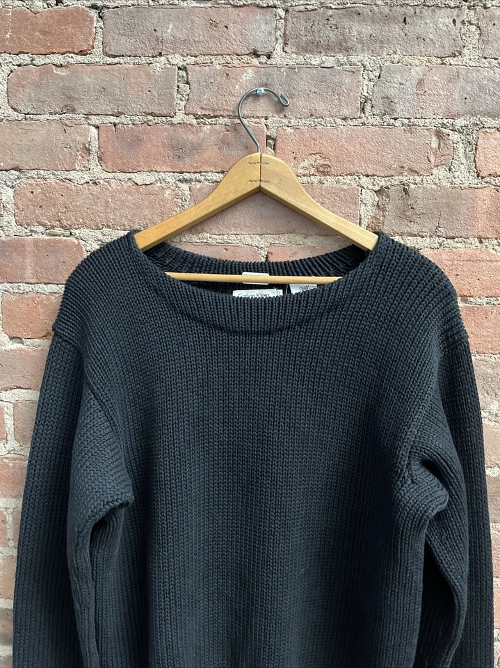 Suéter De Colección Calvin Klein Para Hombre, Talla Mediana, Negro 100% Algodón, Italia Foto 2 de 4