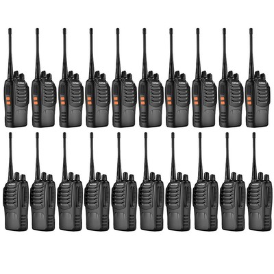 20x Baofeng BF-888S UHF Handheld Two-way Radio 5W HT Walkie Talkie Transceiver