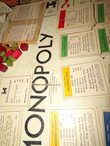 Juegos de monopolio vintage 1935 Parker Brothers edición de marca registrada - Imagen 2 de 12
