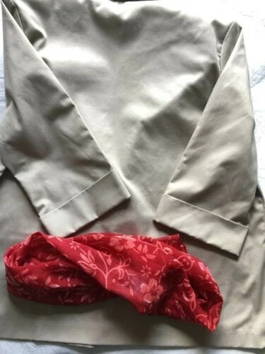 Blazer Alfred Dunner para mujer caqui/desnudo con bufanda gratis talla L, en perfecto estado Foto 2 de 4