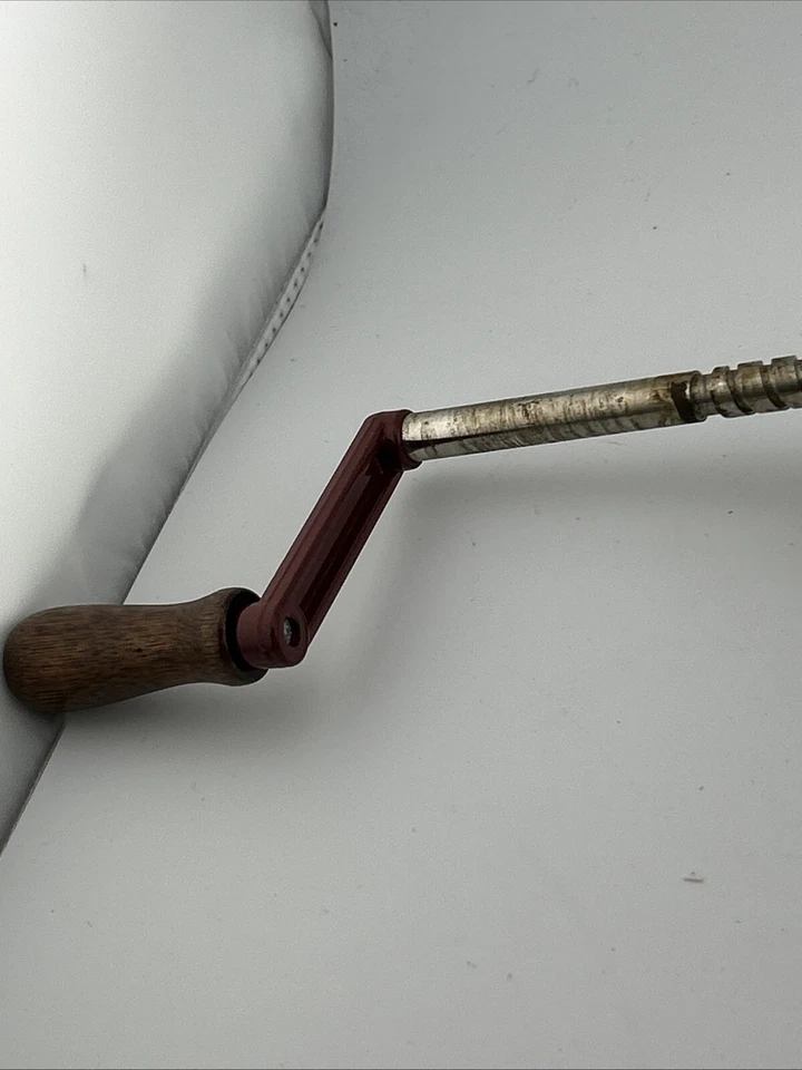 Back to Basics Red Peel Away Apple Potato Peeler Corer Slicer Cast Iron Used - Image 4 of 4