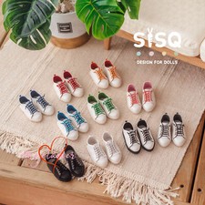 Round Toe Sports Shoes Lace-up for 1/6 1/4 1/3 UncleSD17 BJD Doll Multi Color