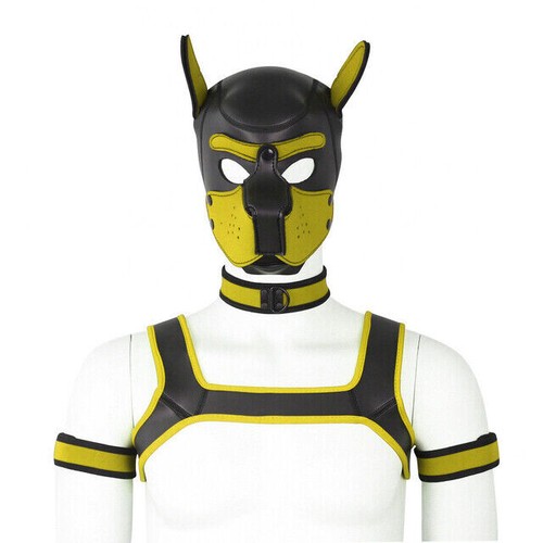 Party Masks Puppy Play Dog Hooded Collar Arms Shoulders Role Play Mask Kit - Picture 20 of 20