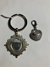 Key Chain Lots- Brighton Silver Plated Royal Crest Key And Juicy Couture Heart Key Chain Lots- Brighton Silver Plated Royal Crest Key And Juicy Couture Heart