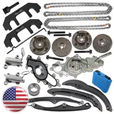 Timing Chain Kit Camshaft Gear Water Pump Tool For Ford Lincoln F-150 GT 3.5L