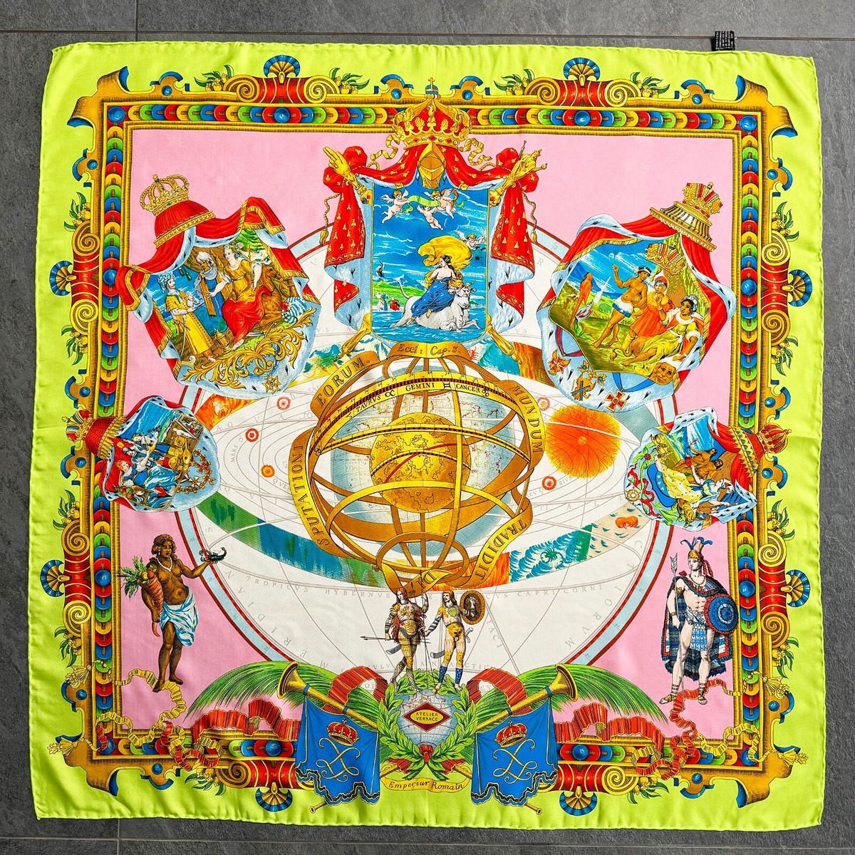 GIANNI VERSACE silk scarf Empereur Romain size 34