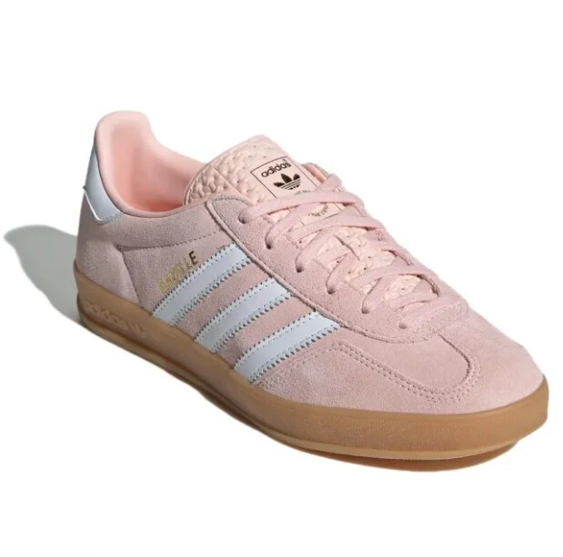 New women Adidas Gazelle Indoor Sandy Pink Shoes sz US 8
