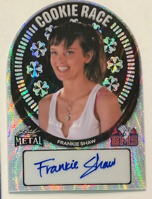 2024 Leaf Blue Mountain State BMS Frankie Shaw Autograph Cookie Silver Wv #d 1/1