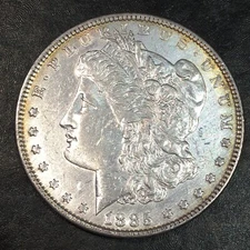 1885 Morgan Silver Dollar - Cleaned - High Quality Scans #Q576