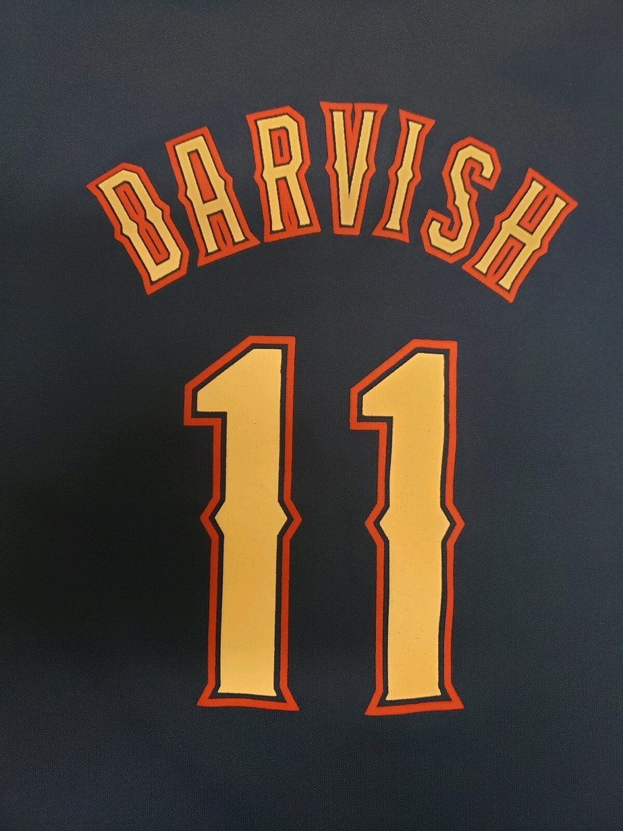 Majestic Texas Rangers Yu Darvish #11 Boys Medium Blue Jersey