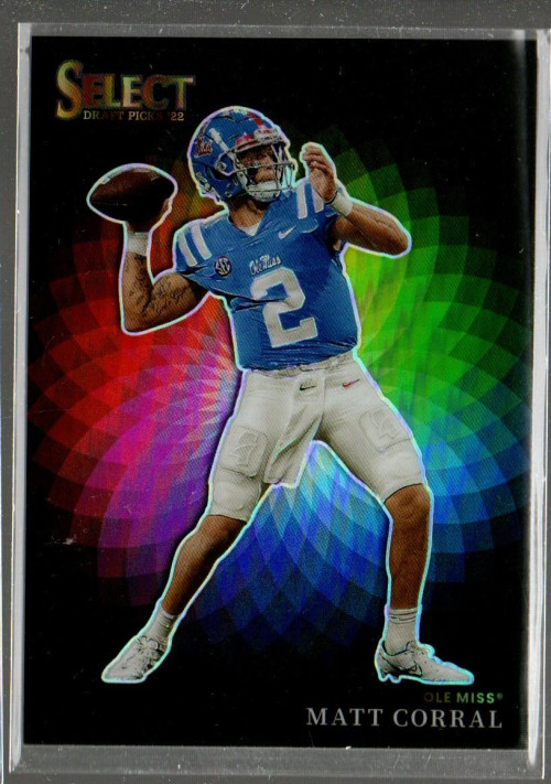 2022 Select Draft Picks Color Wheel SP CASE HIT #5 Matt Corral