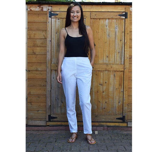 linen cigarette pants Ayurvastram
