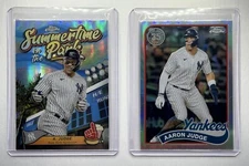 2024 Topps Chrome Aaron Judge Yankees Inserts 89CB-2 & SITP-3