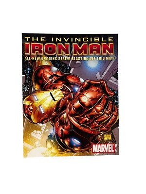 The Invincible Iron Man Marvel  Blasting Off This May! Advertising Card TM &   2008