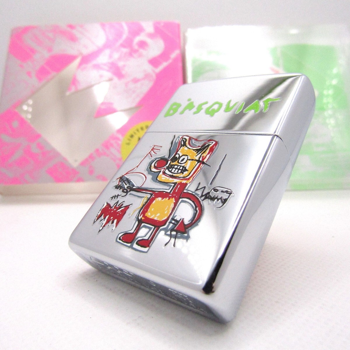 Basquiat Cat Limited 473/1000 Zippo 2000 MIB Rare | eBay